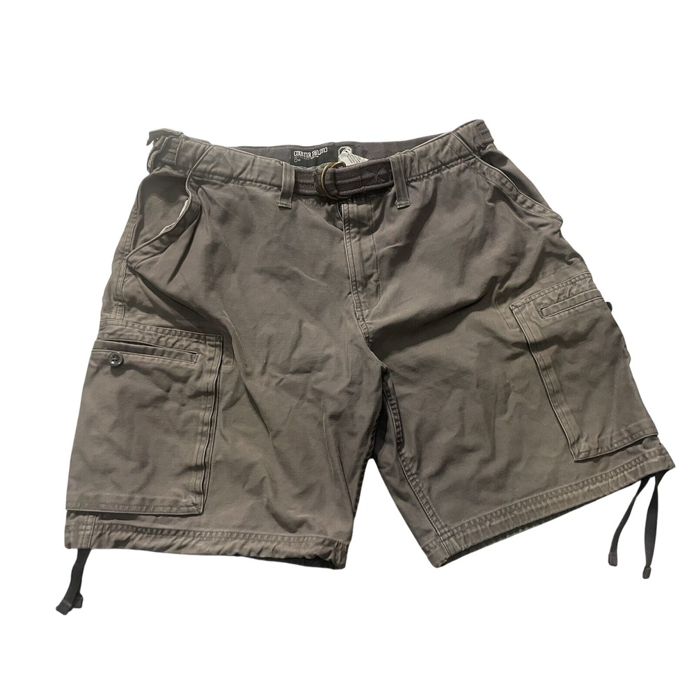 COUNTER CULTURE Vintage Utility Cargo Shorts 36 skater raver hip hop 90s 00s y2k